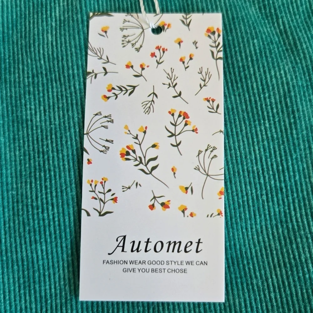 Automet Green Washed Rib Tank Top. Size xsmall. New. - Picture 9 of 9
